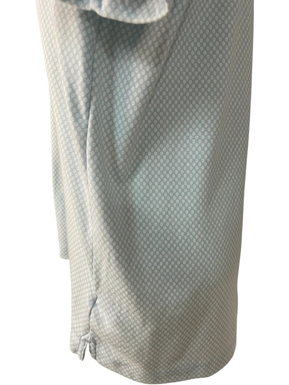 UNTUCKit Chen Printed Wrinkle Free Polo Blue White